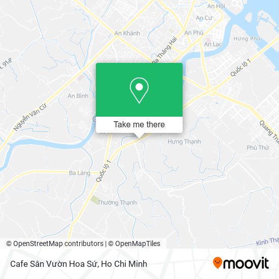 Cafe Sân Vườn Hoa Sứ map