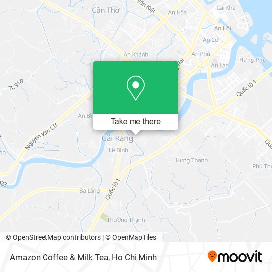 Amazon Coffee & Milk Tea map