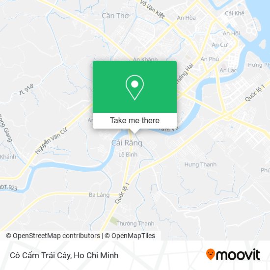 Cô Cẩm Trái Cây map