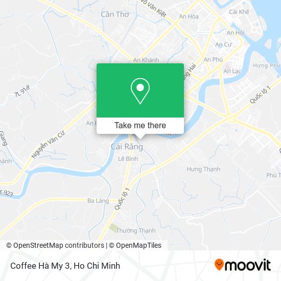 Coffee Hà My 3 map