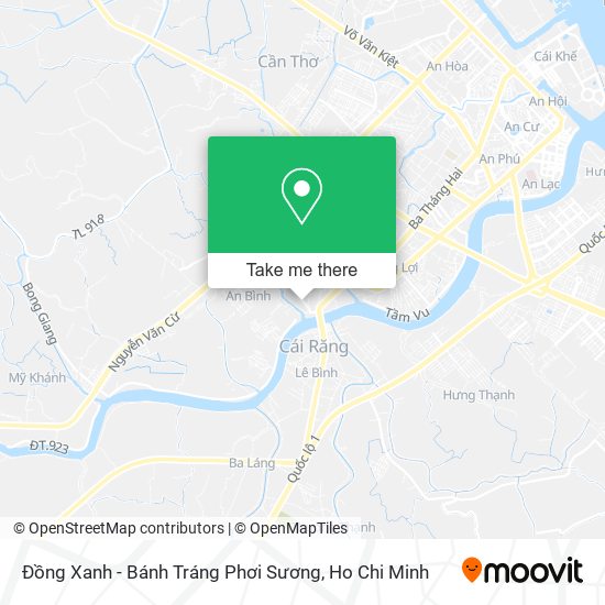 Đồng Xanh - Bánh Tráng Phơi Sương map