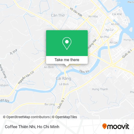 Coffee Thiên Nhi map