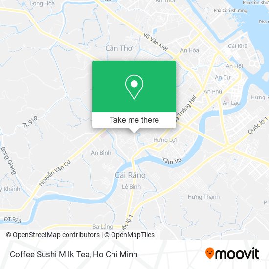 Coffee Sushi Milk Tea map
