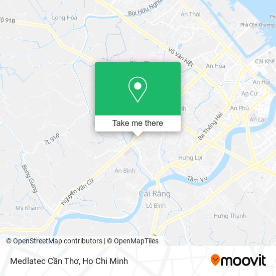 Medlatec Cần Thơ map