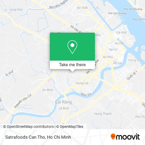 Satrafoods Can Tho map