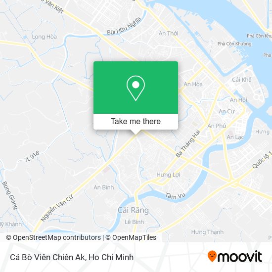 Cá Bò Viên Chiên Ak map