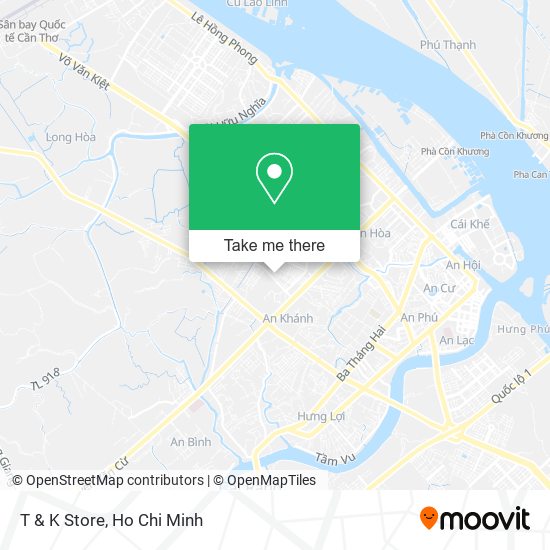 T & K Store map
