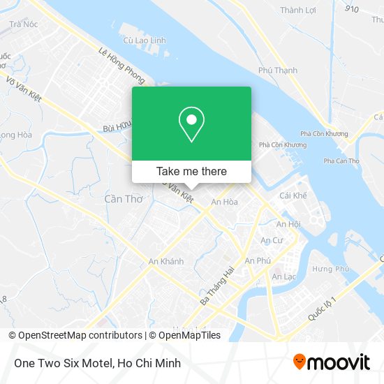 One Two Six Motel map