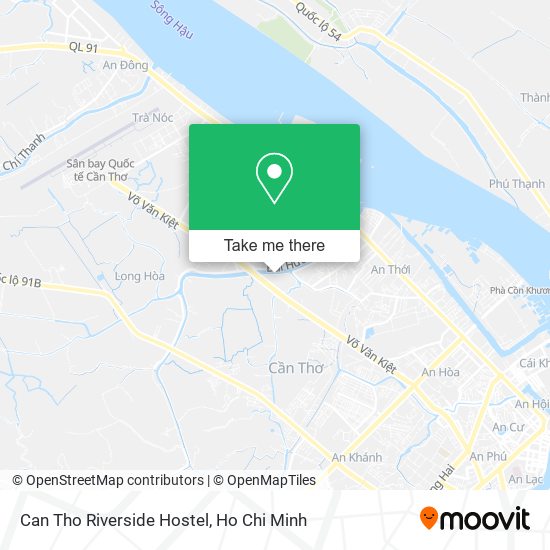 Can Tho Riverside Hostel map