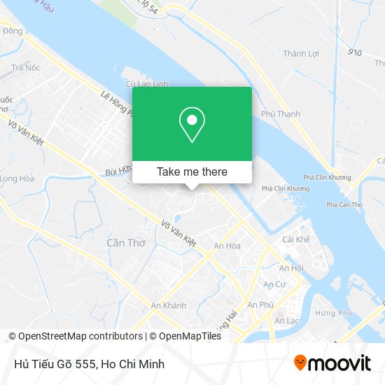 Hủ Tiếu Gõ 555 map