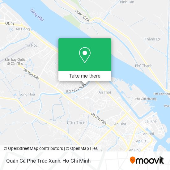 Quán Cà Phê Trúc Xanh map