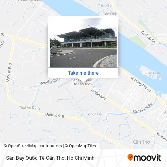 Sân Bay Quốc Tế Cần Thơ map