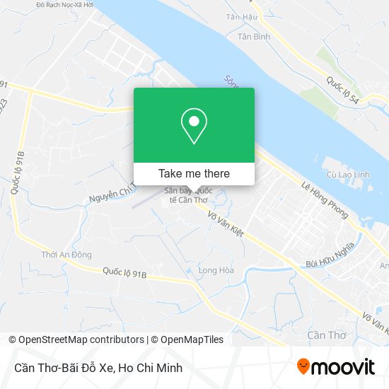 Cần Thơ-Bãi Đỗ Xe map