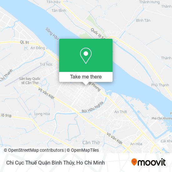 Chi Cục Thuế Quận Bình Thủy map