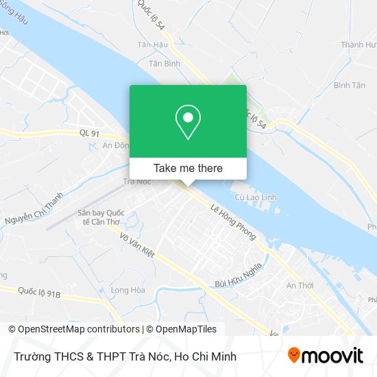 Trường THCS & THPT Trà Nóc map