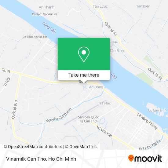Vinamilk Can Tho map