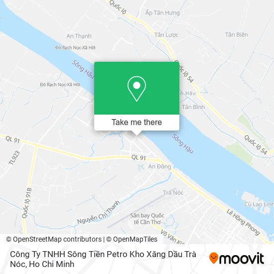 Công Ty TNHH Sông Tiền Petro Kho Xăng Dầu Trà Nóc map