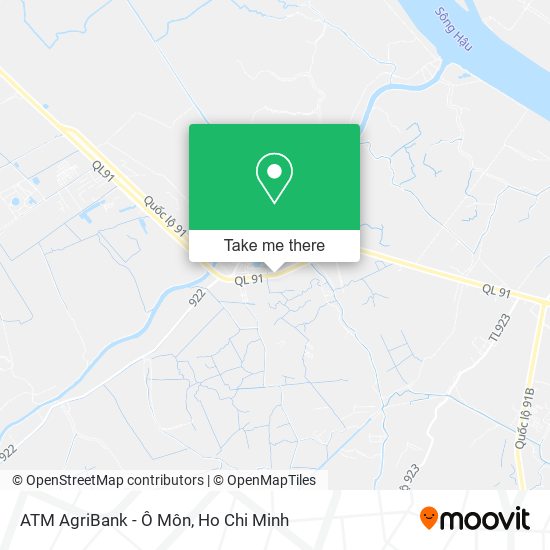 ATM AgriBank - Ô Môn map