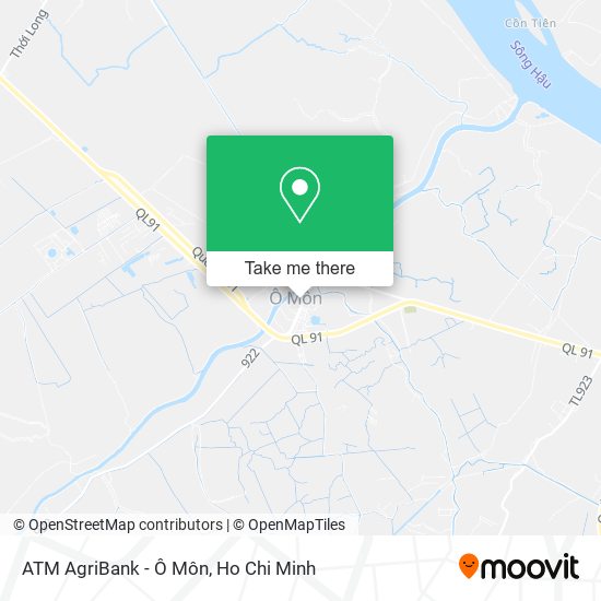 ATM AgriBank - Ô Môn map
