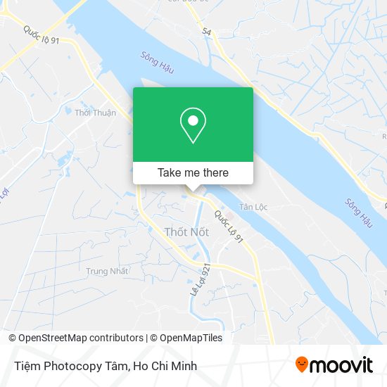 Tiệm Photocopy Tâm map