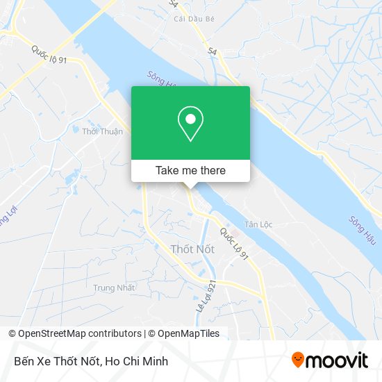 Bến Xe Thốt Nốt map