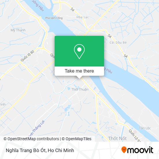 Nghĩa Trang Bò Ót map