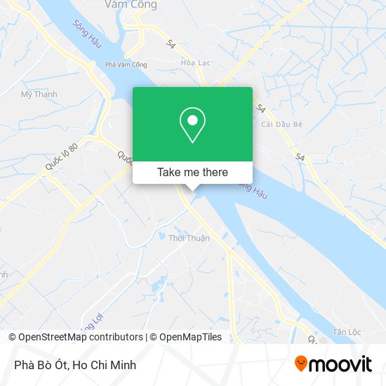 Phà Bò Ót map