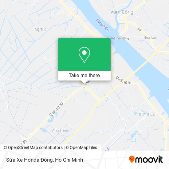 Sửa Xe Honda Đông map
