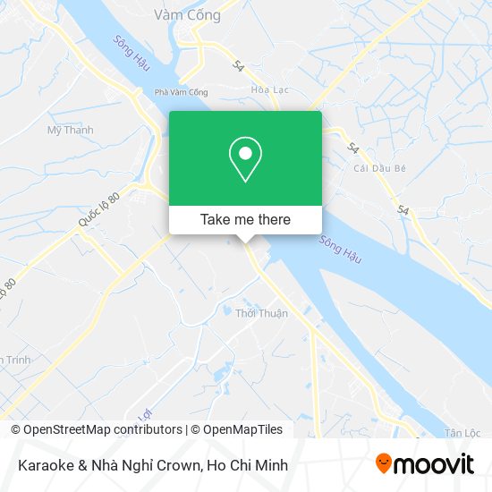 Karaoke & Nhà Nghỉ Crown map