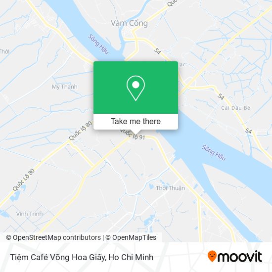 Tiệm Café Võng Hoa Giấy map