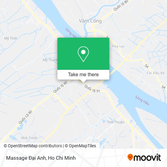 Massage Đại Anh map