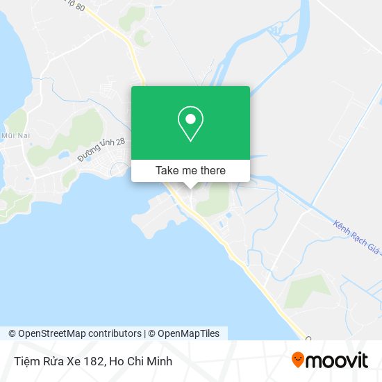 Tiệm Rửa Xe 182 map