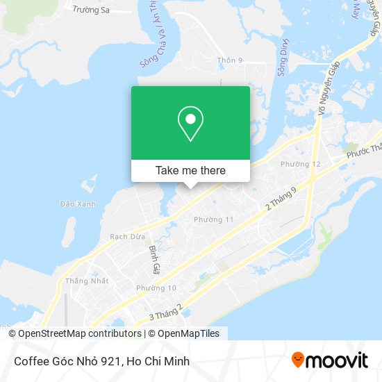 Coffee Góc Nhỏ 921 map