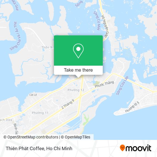 Thiên Phát Coffee map