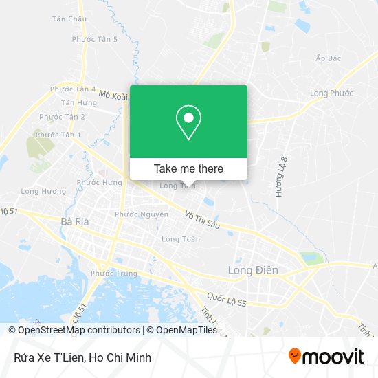 Rửa Xe T'Lien map