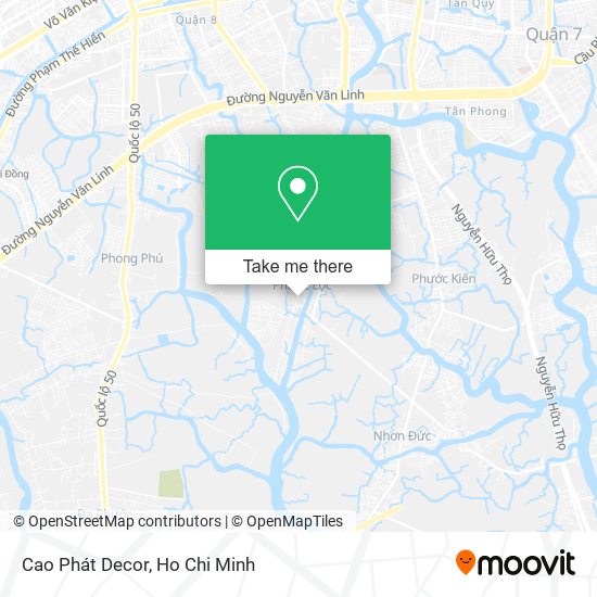 Cao Phát Decor map