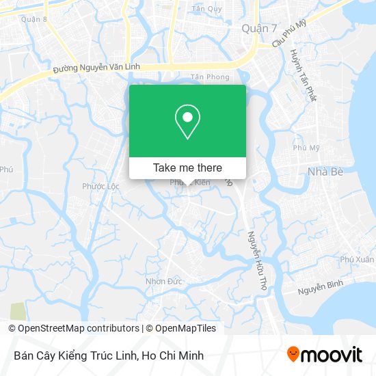 Bán Cây Kiểng Trúc Linh map