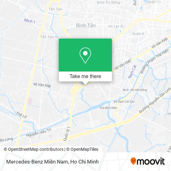 Mercedes-Benz Miền Nam map