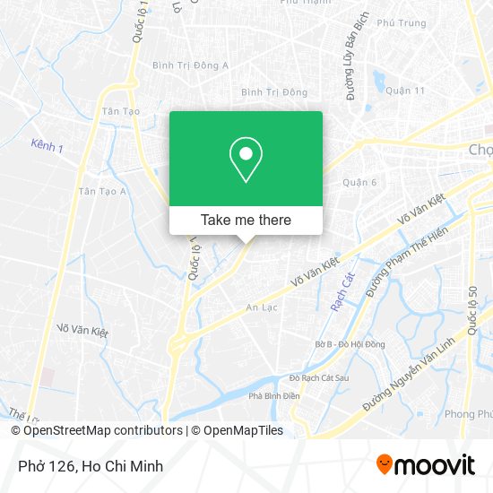 Phở 126 map
