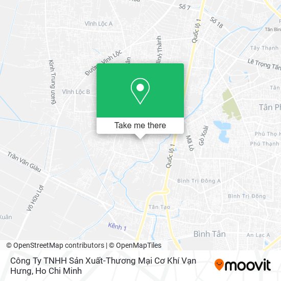 Công Ty TNHH Sản Xuất-Thương Mại Cơ Khí Vạn Hưng map