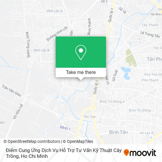 Điểm Cung Ứng Dịch Vụ Hỗ Trợ Tư Vấn Kỹ Thuật Cây Trồng map