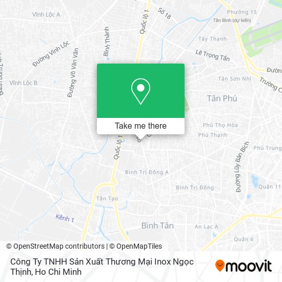Công Ty TNHH Sản Xuất Thương Mại Inox Ngọc Thịnh map