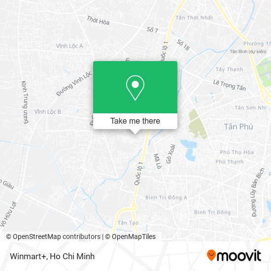 Winmart+ map