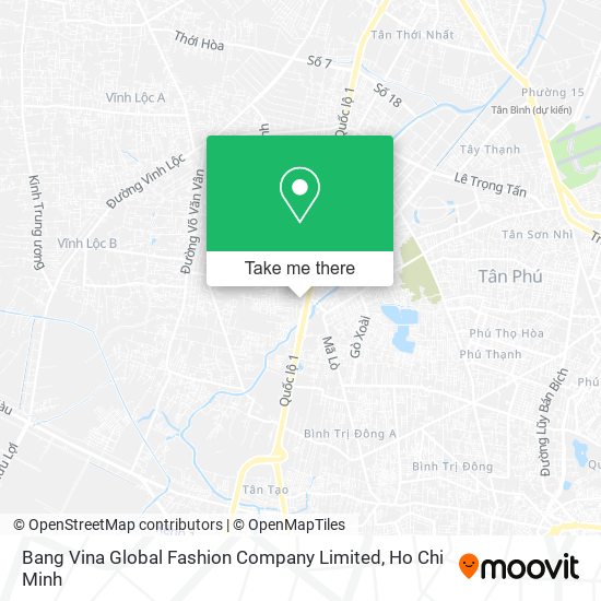 Bang Vina Global Fashion Company Limited map