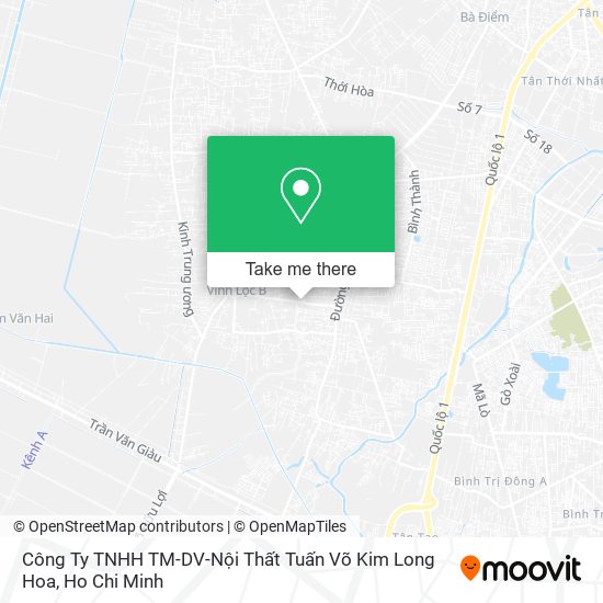 Công Ty TNHH TM-DV-Nội Thất Tuấn Võ Kim Long Hoa map