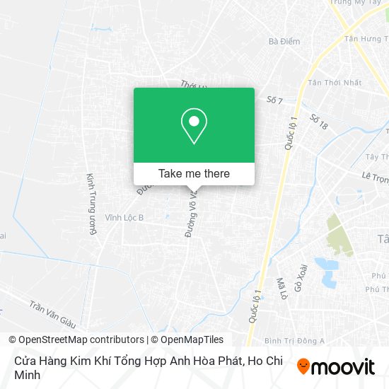 Cửa Hàng Kim Khí Tổng Hợp Anh Hòa Phát map