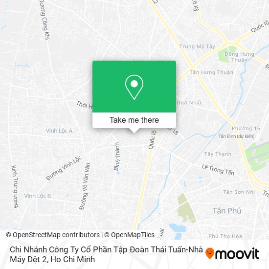 Chi Nhánh Công Ty Cổ Phần Tập Đoàn Thái Tuấn-Nhà Máy Dệt 2 map