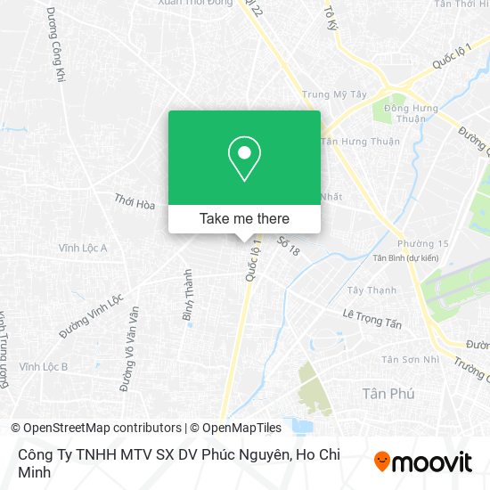 Công Ty TNHH MTV SX DV Phúc Nguyên map