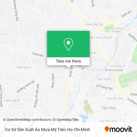 Cơ Sở Sản Xuất Áo Mưa Mỹ Tiên map