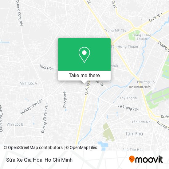 Sửa Xe Gia Hòa map